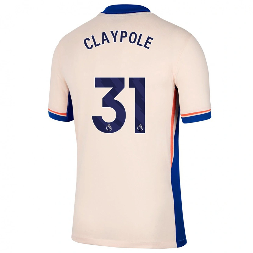 Danxen Uomo Maglia Aimee Claypole #31 Beige Chiaro Kit Gara Away 2024/25 Maglietta