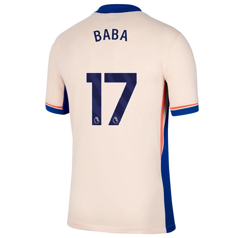 Danxen Uomo Maglia Abdul-Rahman Baba #17 Beige Chiaro Kit Gara Away 2024/25 Maglietta