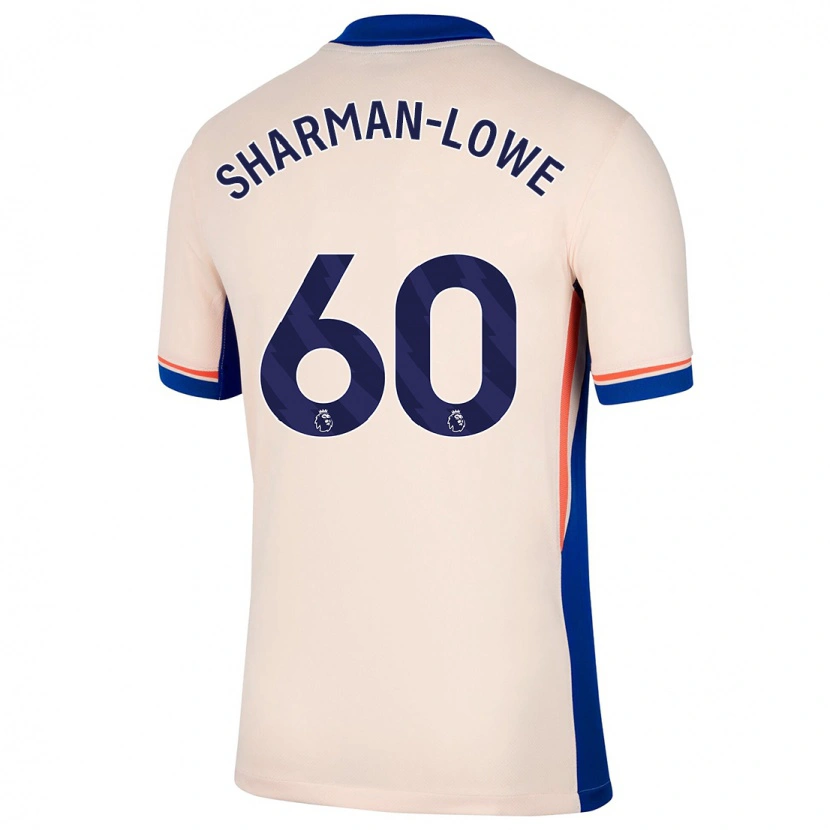 Danxen Uomo Maglia Teddy Sharman-Lowe #60 Beige Chiaro Kit Gara Away 2024/25 Maglietta