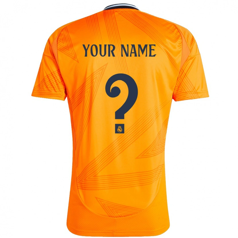 Danxen Uomo Maglia Il Tuo Nome #0 Arancione Kit Gara Away 2024/25 Maglietta