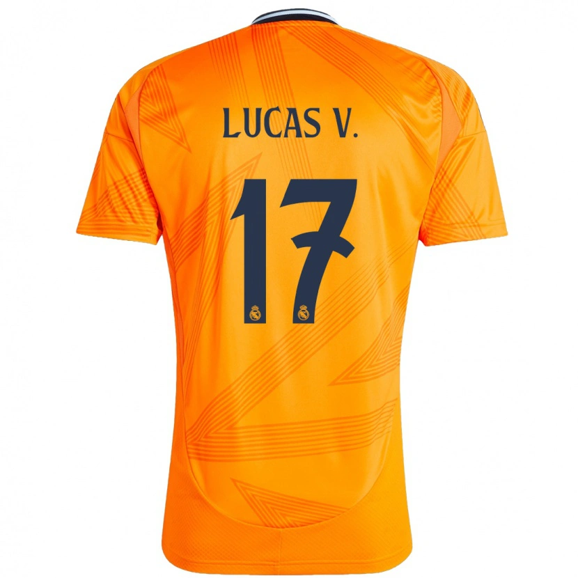 Danxen Uomo Maglia Lucas Vázquez #17 Arancione Kit Gara Away 2024/25 Maglietta