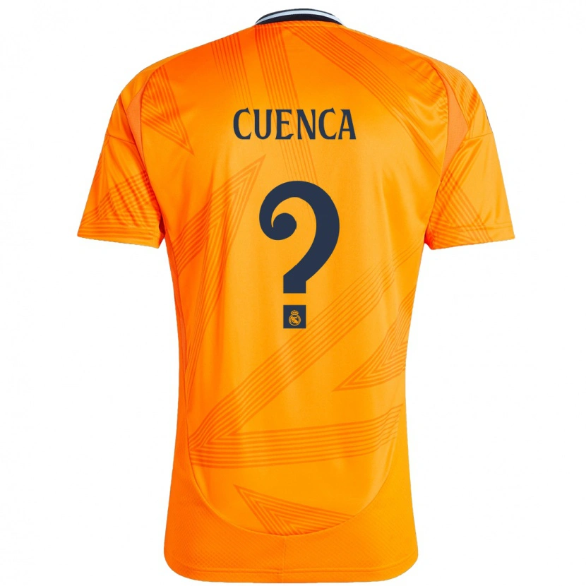 Danxen Uomo Maglia David Cuenca #0 Arancione Kit Gara Away 2024/25 Maglietta