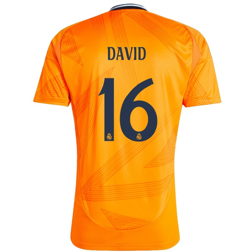 Danxen Uomo Maglia Antonio David #16 Arancione Kit Gara Away 2024/25 Maglietta