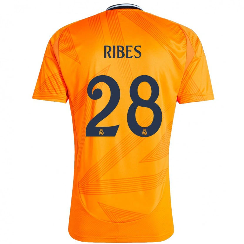 Danxen Uomo Maglia Kike Ribes #28 Arancione Kit Gara Away 2024/25 Maglietta