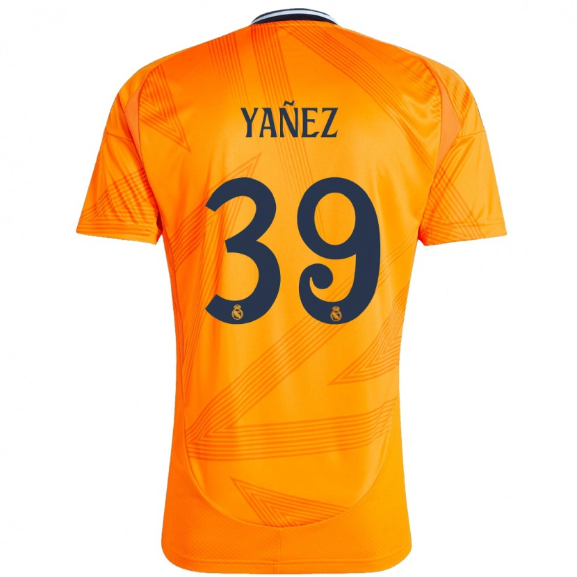 Danxen Uomo Maglia Daniel Yañez #39 Arancione Kit Gara Away 2024/25 Maglietta
