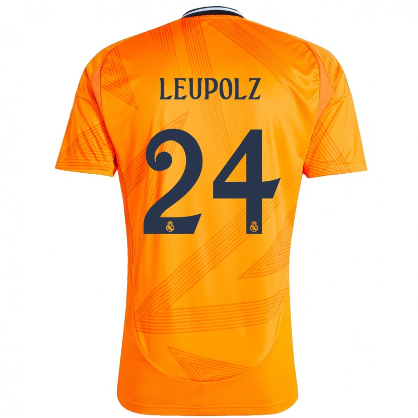 Danxen Uomo Maglia Melanie Leupolz #24 Arancione Kit Gara Away 2024/25 Maglietta