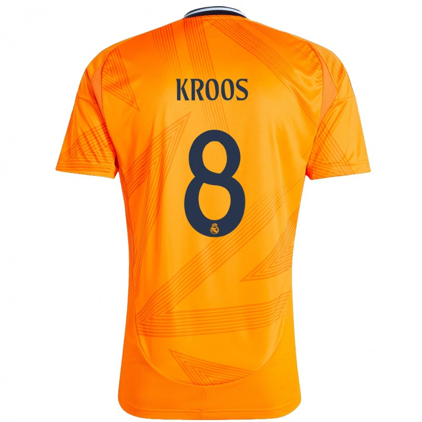 Danxen Uomo Maglia Toni Kroos #8 Arancione Kit Gara Away 2024/25 Maglietta