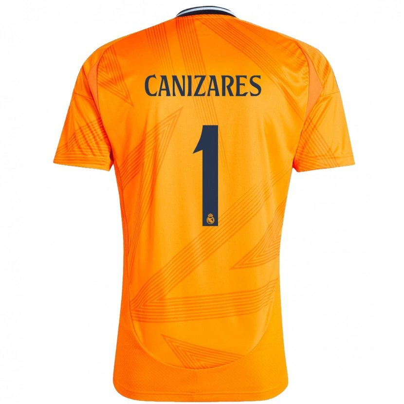 Danxen Uomo Maglia Lucas Cañizares #1 Arancione Kit Gara Away 2024/25 Maglietta