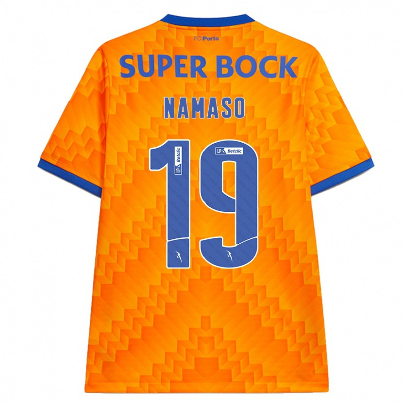 Danxen Uomo Maglia Danny Namaso #19 Arancione Kit Gara Away 2024/25 Maglietta