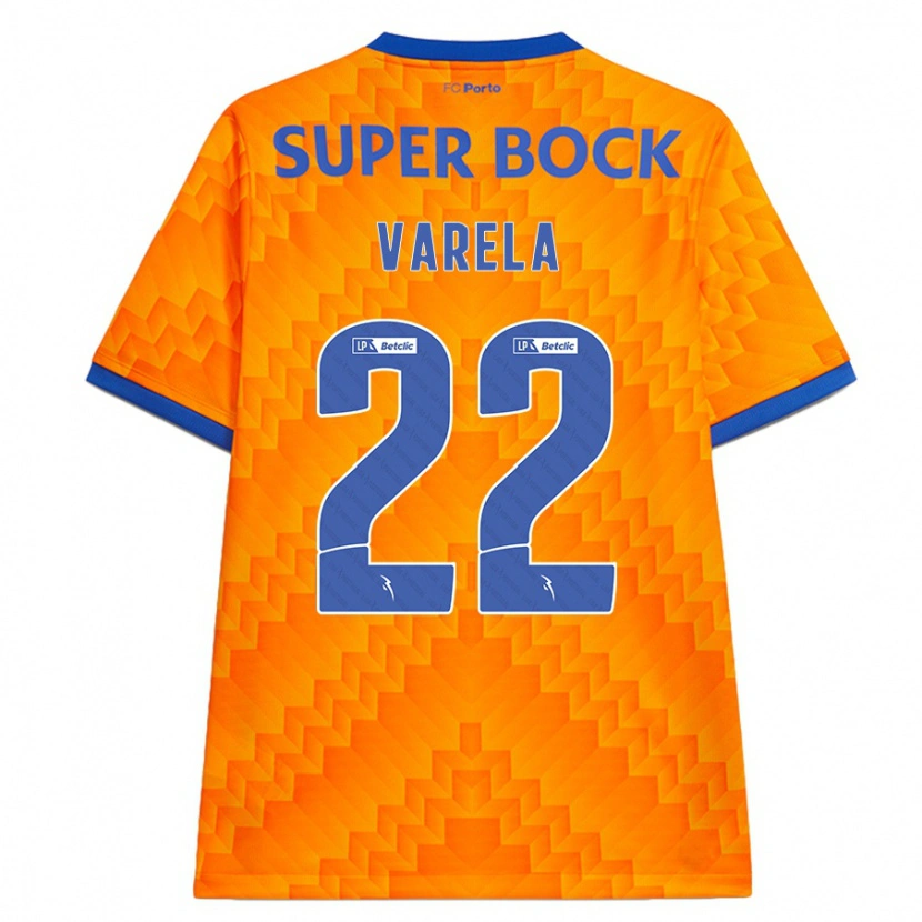 Danxen Uomo Maglia Alan Varela #22 Arancione Kit Gara Away 2024/25 Maglietta