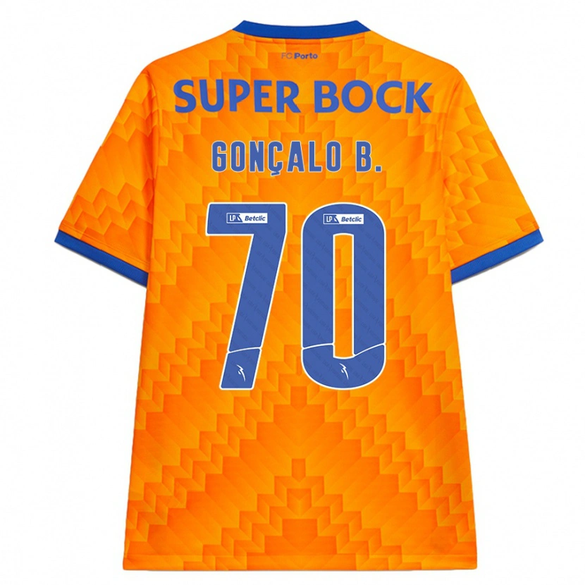 Danxen Uomo Maglia Gonçalo Borges #70 Arancione Kit Gara Away 2024/25 Maglietta