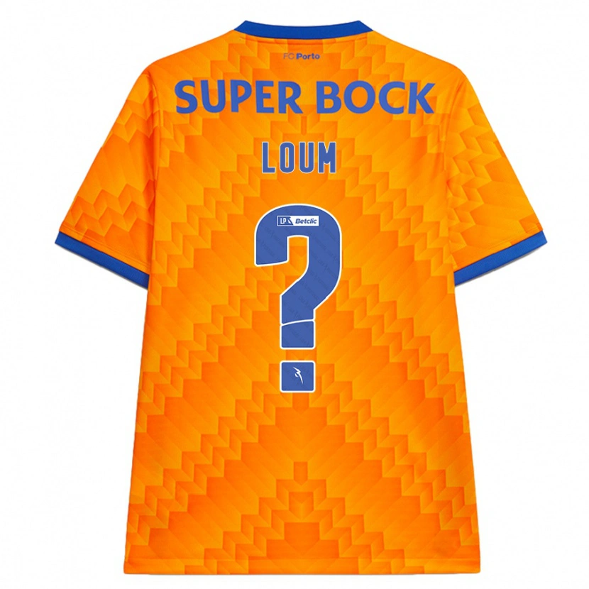 Danxen Uomo Maglia Mamadou Loum #0 Arancione Kit Gara Away 2024/25 Maglietta