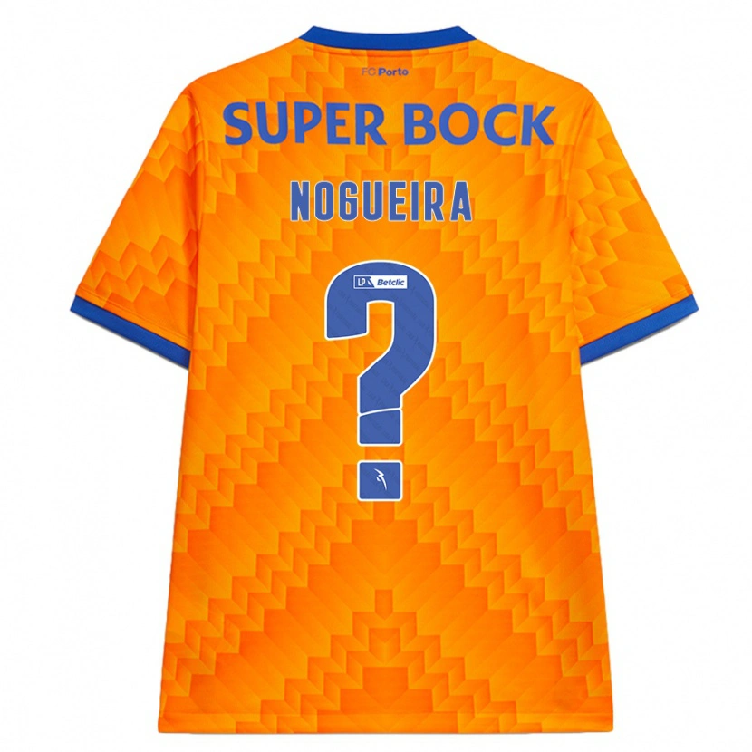 Danxen Uomo Maglia Duarte Nogueira #0 Arancione Kit Gara Away 2024/25 Maglietta