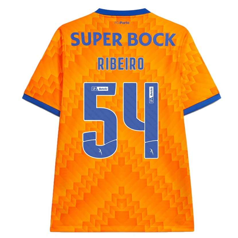 Danxen Uomo Maglia António Ribeiro #54 Arancione Kit Gara Away 2024/25 Maglietta