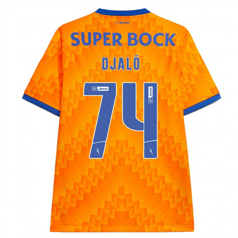 Danxen Uomo Maglia Ussumane Djaló #74 Arancione Kit Gara Away 2024/25 Maglietta