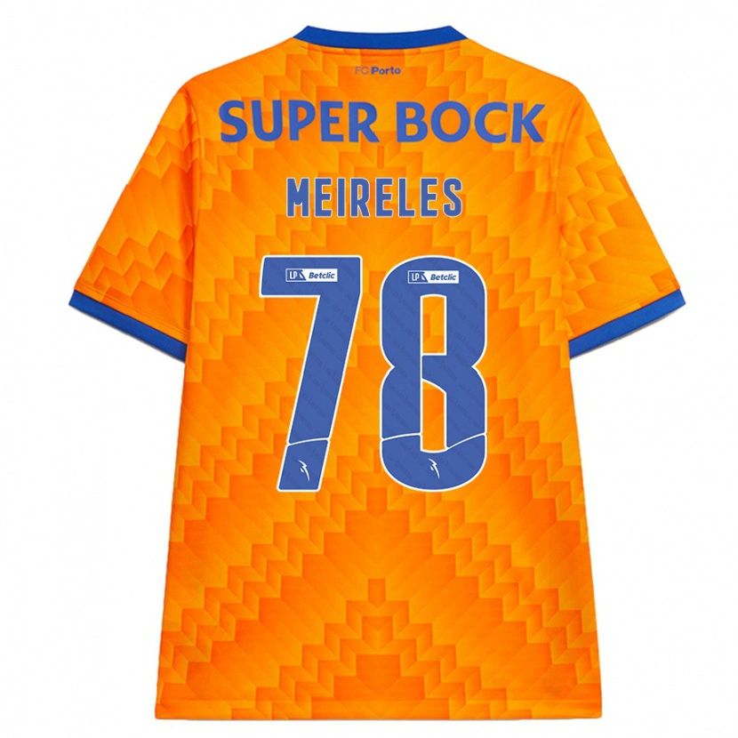 Danxen Uomo Maglia Jorge Meireles #78 Arancione Kit Gara Away 2024/25 Maglietta