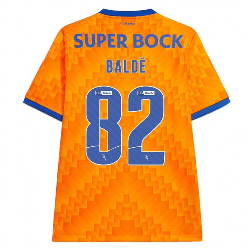 Danxen Uomo Maglia Alfa Baldé #82 Arancione Kit Gara Away 2024/25 Maglietta