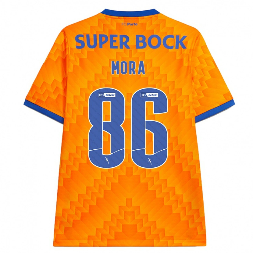 Danxen Uomo Maglia Rodrigo Mora #86 Arancione Kit Gara Away 2024/25 Maglietta
