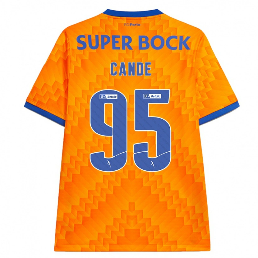Danxen Uomo Maglia Anhá Cande #95 Arancione Kit Gara Away 2024/25 Maglietta