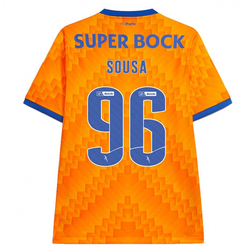 Danxen Uomo Maglia Filipe Sousa #96 Arancione Kit Gara Away 2024/25 Maglietta