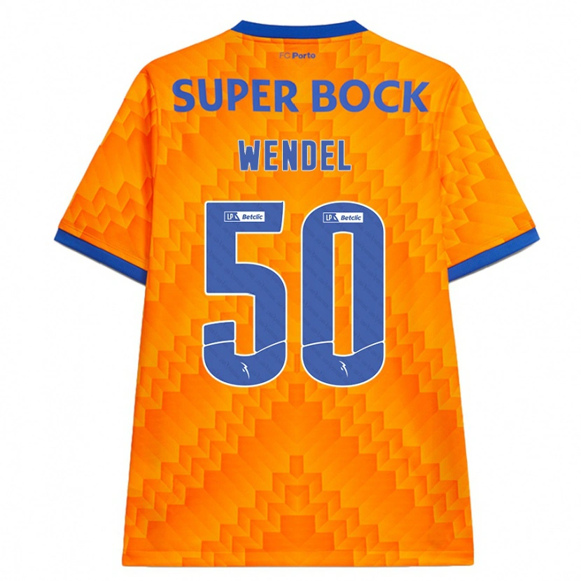 Danxen Uomo Maglia Wendel #50 Arancione Kit Gara Away 2024/25 Maglietta