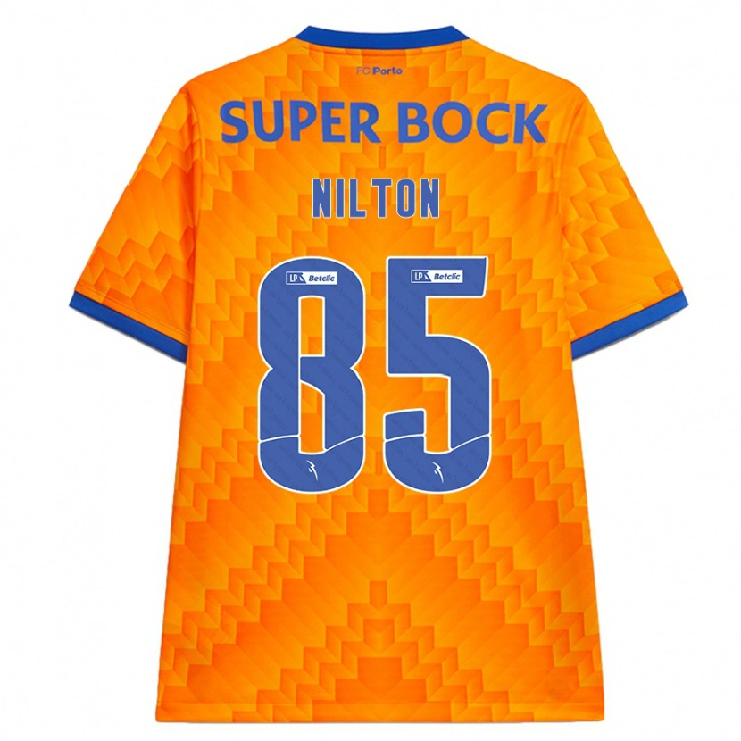 Danxen Uomo Maglia Nilton #85 Arancione Kit Gara Away 2024/25 Maglietta