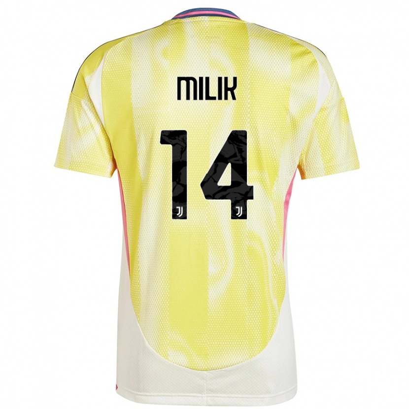 Danxen Uomo Maglia Arkadiusz Milik #14 Giallo Solare Kit Gara Away 2024/25 Maglietta