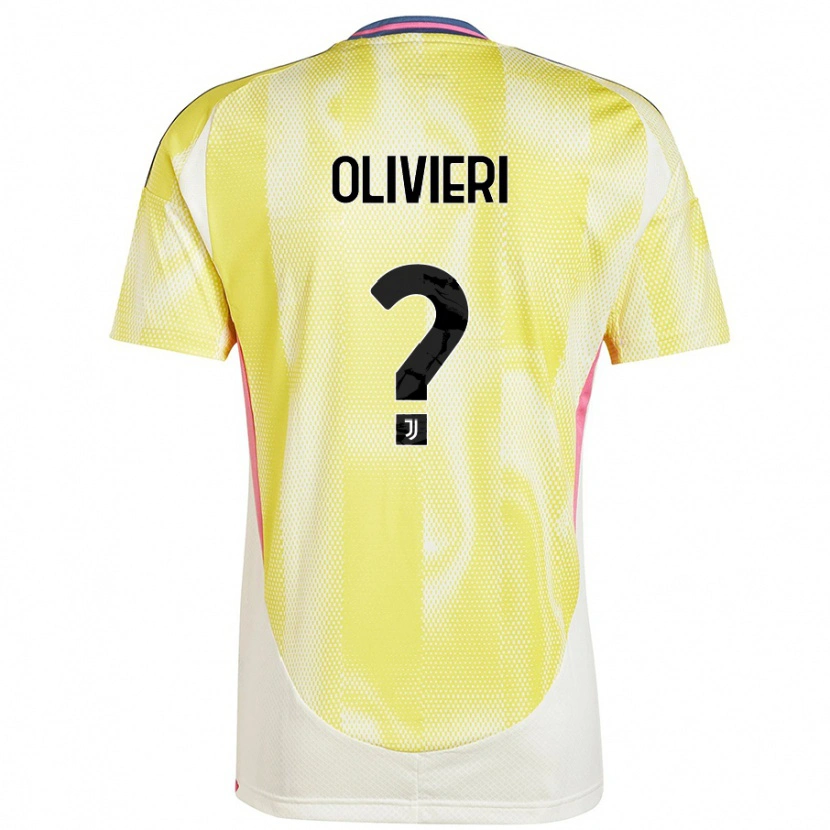 Danxen Uomo Maglia Marco Olivieri #0 Giallo Solare Kit Gara Away 2024/25 Maglietta