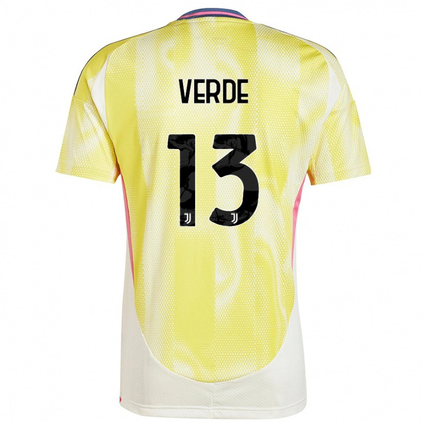 Danxen Uomo Maglia Francesco Verde #13 Giallo Solare Kit Gara Away 2024/25 Maglietta