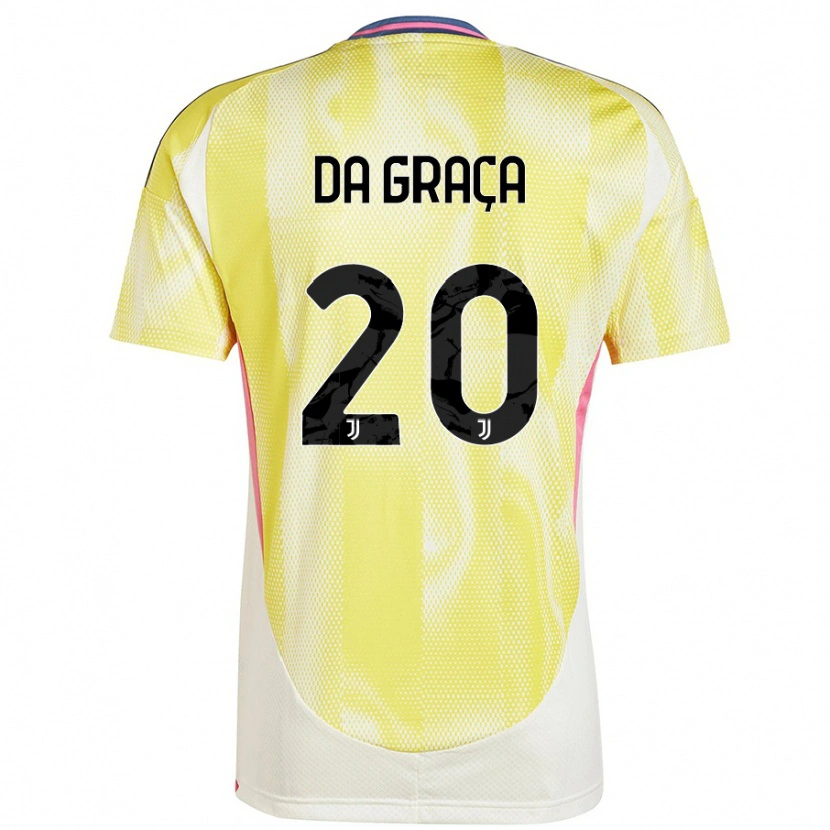 Danxen Uomo Maglia Cosimo Da Graça #20 Giallo Solare Kit Gara Away 2024/25 Maglietta