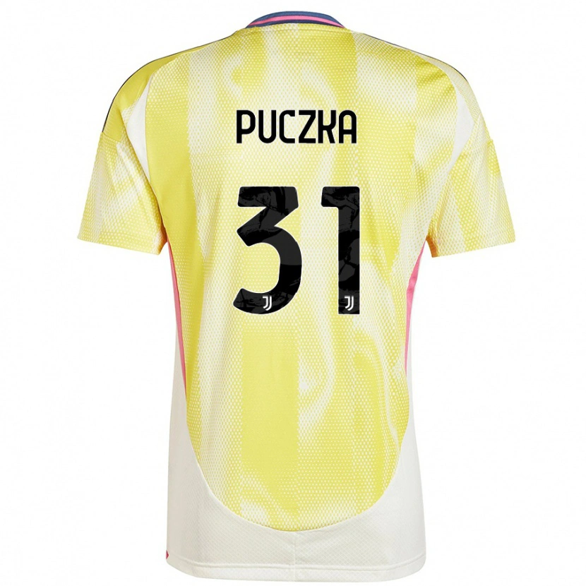 Danxen Uomo Maglia David Puczka #31 Giallo Solare Kit Gara Away 2024/25 Maglietta