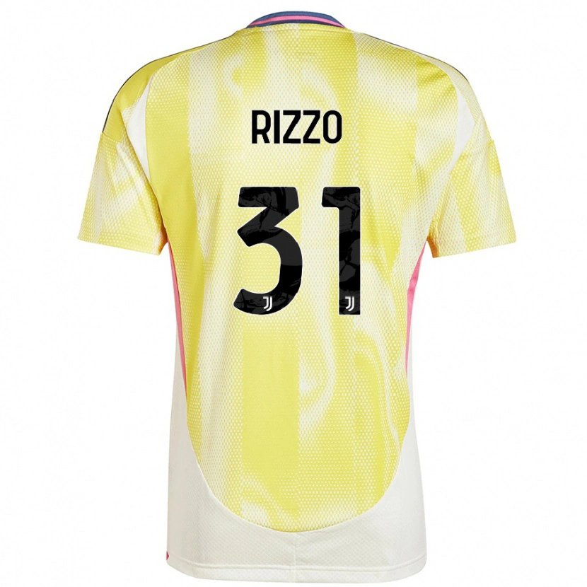 Danxen Uomo Maglia Niccolò Rizzo #31 Giallo Solare Kit Gara Away 2024/25 Maglietta