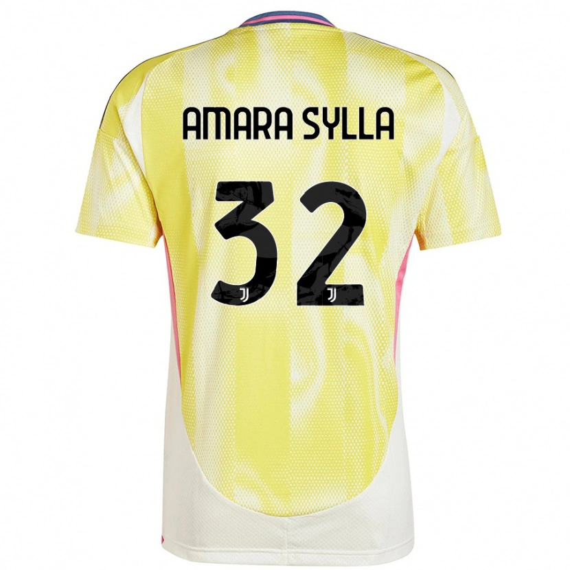 Danxen Uomo Maglia Idris Amara Sylla #32 Giallo Solare Kit Gara Away 2024/25 Maglietta