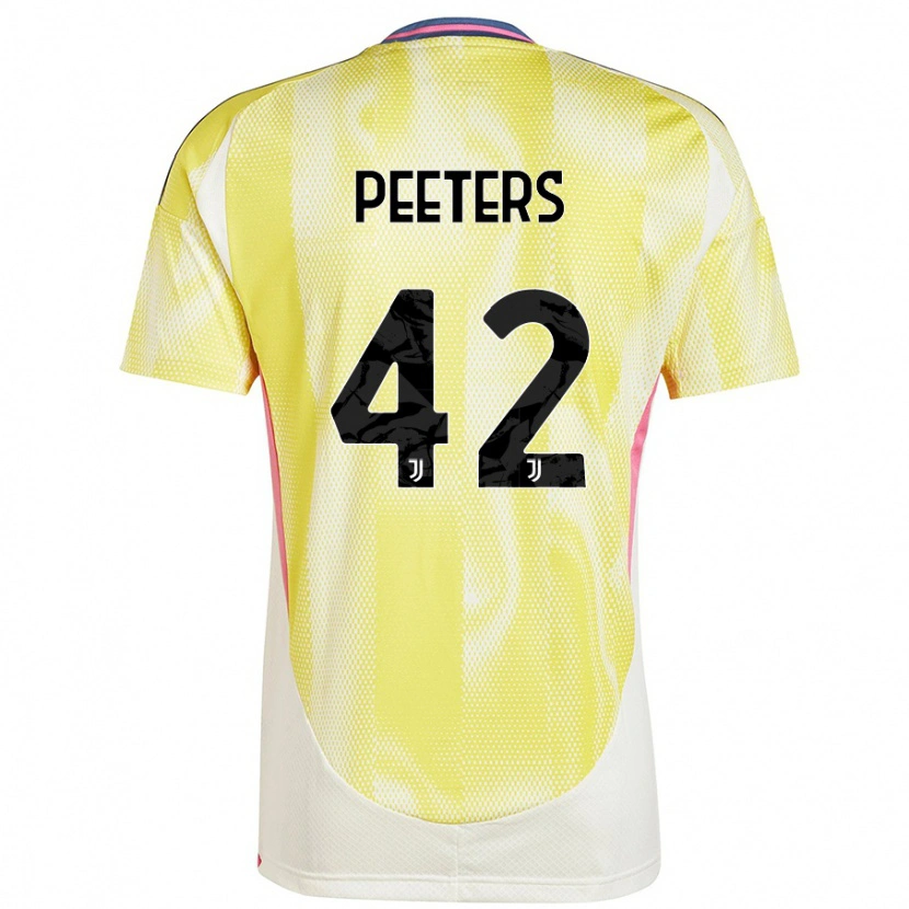 Danxen Uomo Maglia Daouda Peeters #42 Giallo Solare Kit Gara Away 2024/25 Maglietta