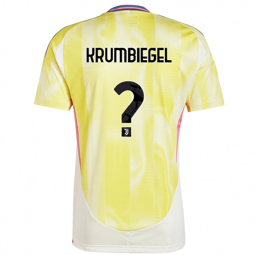 Danxen Uomo Maglia Paulina Krumbiegel #0 Giallo Solare Kit Gara Away 2024/25 Maglietta
