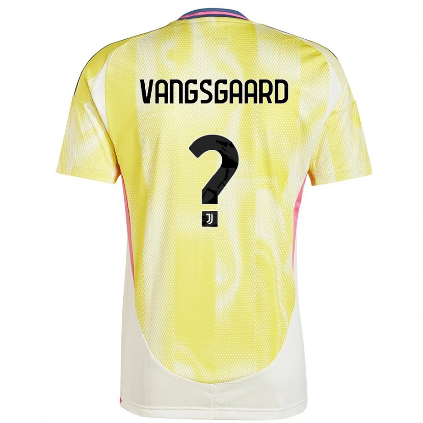 Danxen Uomo Maglia Amalie Vangsgaard #0 Giallo Solare Kit Gara Away 2024/25 Maglietta