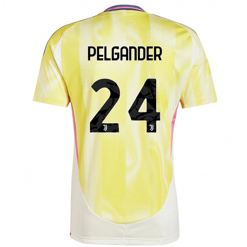 Danxen Uomo Maglia Elsa Pelgander #24 Giallo Solare Kit Gara Away 2024/25 Maglietta