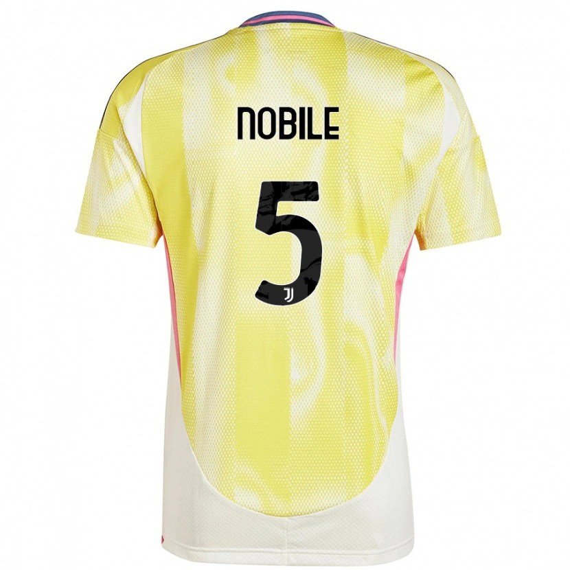 Danxen Uomo Maglia Riccardo Nobile #5 Giallo Solare Kit Gara Away 2024/25 Maglietta