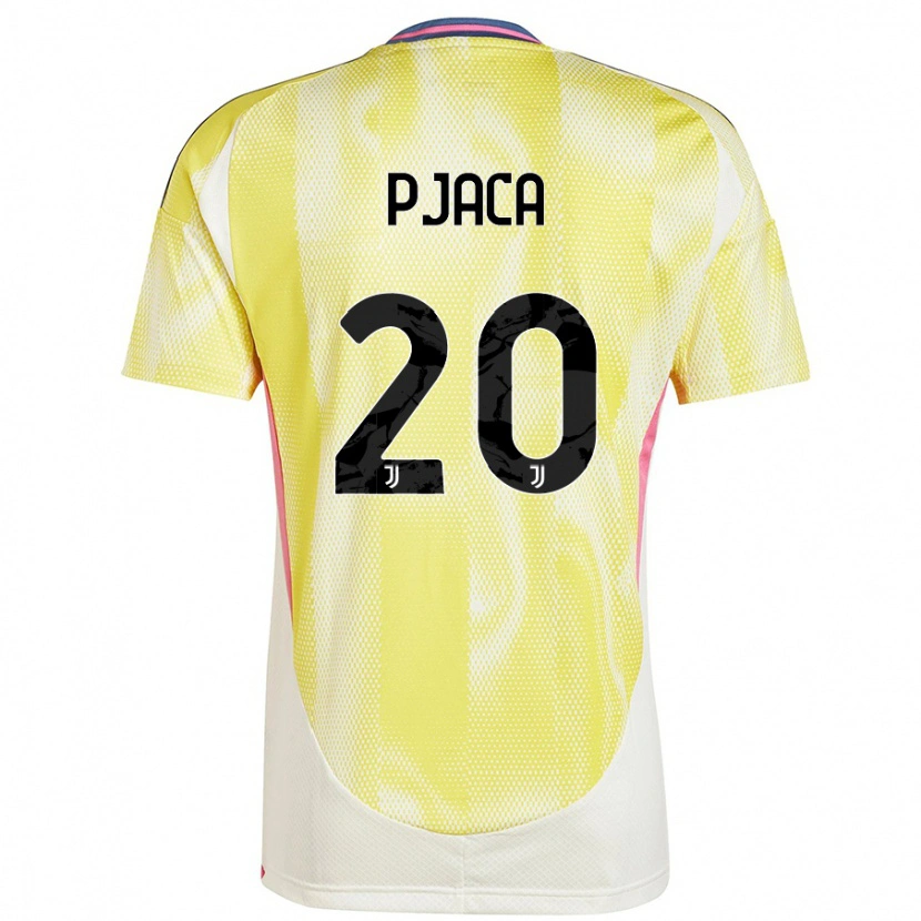 Danxen Uomo Maglia Marko Pjaca #20 Giallo Solare Kit Gara Away 2024/25 Maglietta