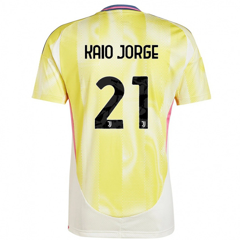 Danxen Uomo Maglia Kaio Jorge #21 Giallo Solare Kit Gara Away 2024/25 Maglietta