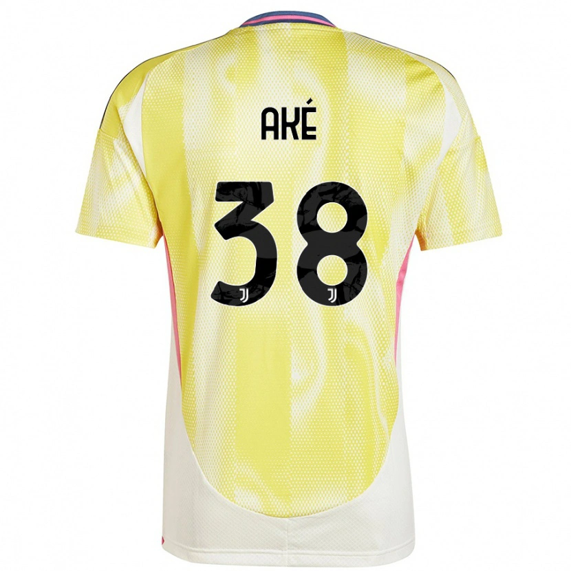 Danxen Uomo Maglia Marley Ake #38 Giallo Solare Kit Gara Away 2024/25 Maglietta