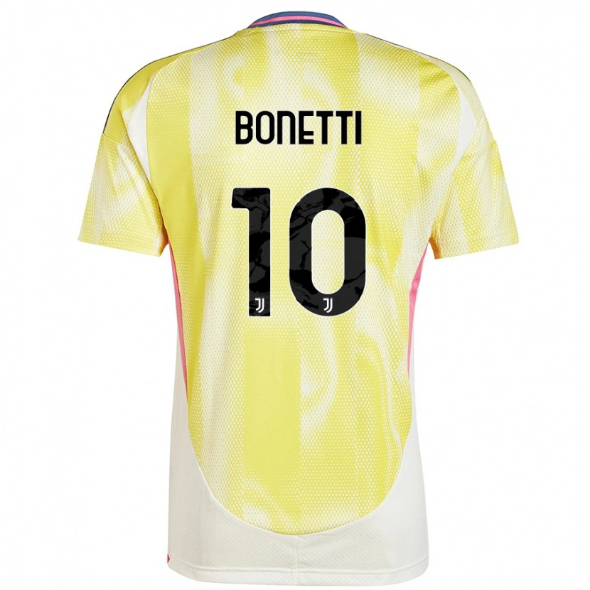 Danxen Uomo Maglia Andrea Bonetti #10 Giallo Solare Kit Gara Away 2024/25 Maglietta