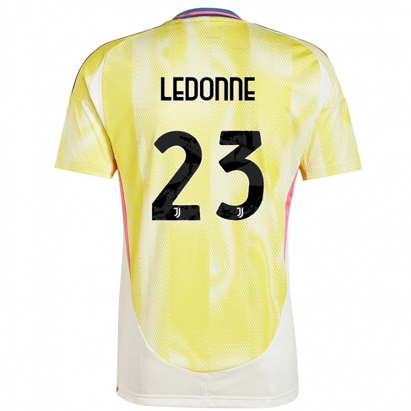 Danxen Uomo Maglia Nicolo Ledonne #23 Giallo Solare Kit Gara Away 2024/25 Maglietta