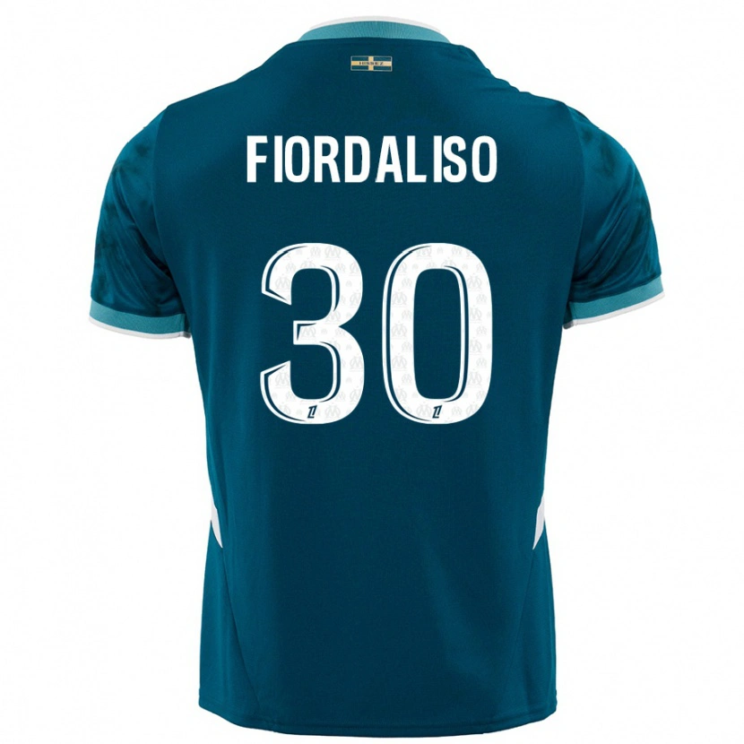 Danxen Uomo Maglia Thelma Fiordaliso #30 Turchese Blu Kit Gara Away 2024/25 Maglietta