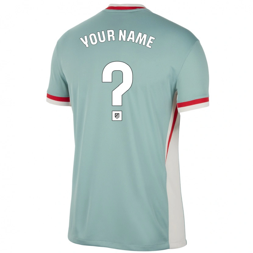 Danxen Uomo Maglia Il Tuo Nome #0 Beige Chiaro Blu Kit Gara Away 2024/25 Maglietta