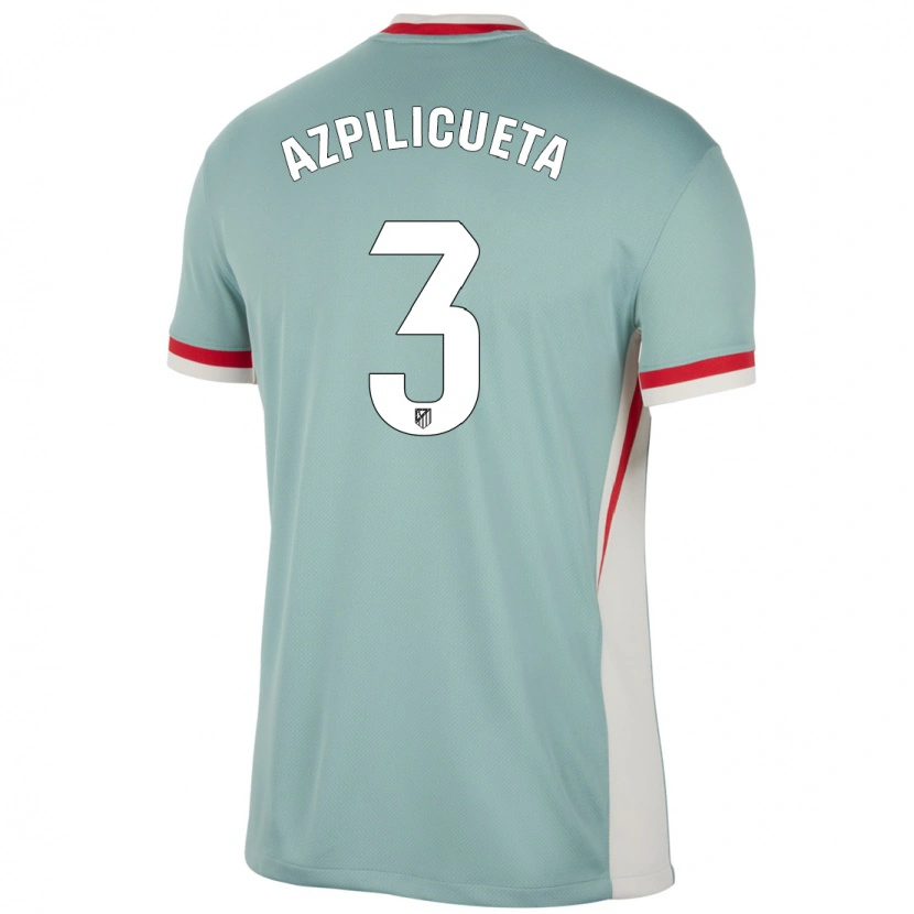 Danxen Uomo Maglia César Azpilicueta #3 Beige Chiaro Blu Kit Gara Away 2024/25 Maglietta