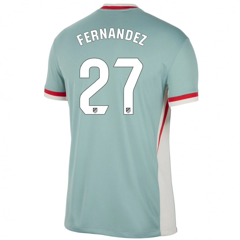 Danxen Uomo Maglia Alexia Fernández #27 Beige Chiaro Blu Kit Gara Away 2024/25 Maglietta