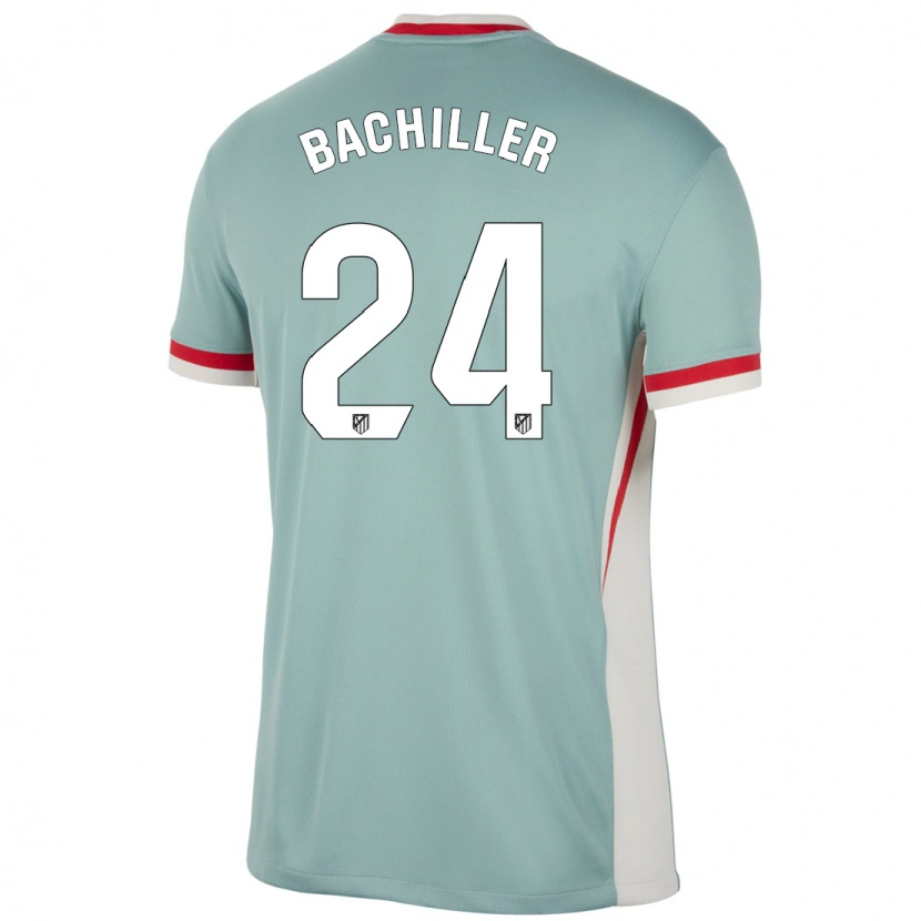 Danxen Uomo Maglia Iker Bachiller #24 Beige Chiaro Blu Kit Gara Away 2024/25 Maglietta