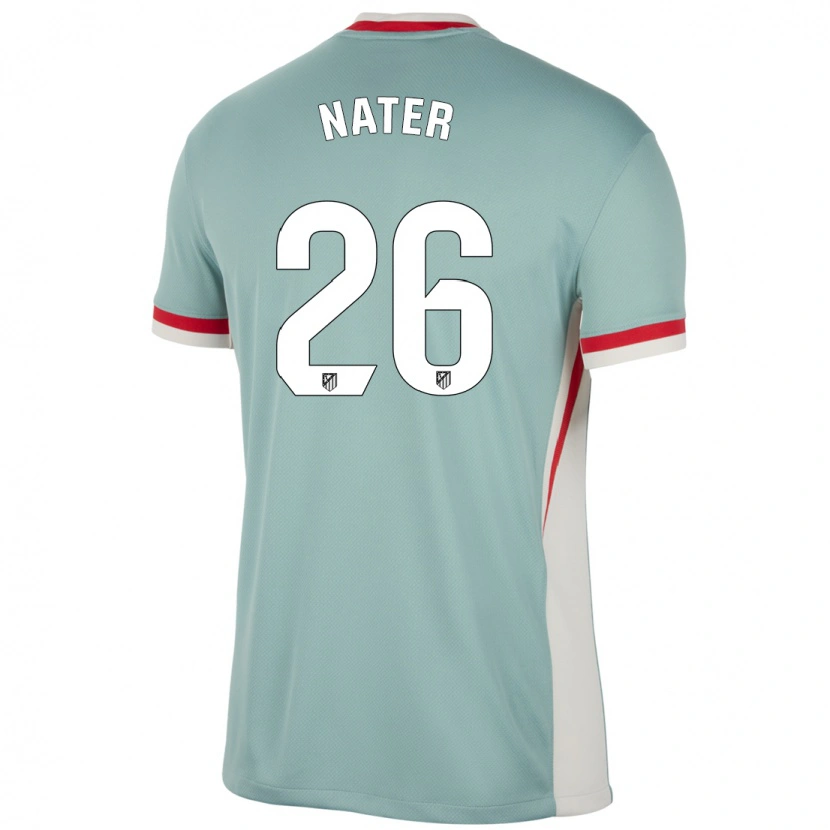 Danxen Uomo Maglia Silvano Nater #26 Beige Chiaro Blu Kit Gara Away 2024/25 Maglietta