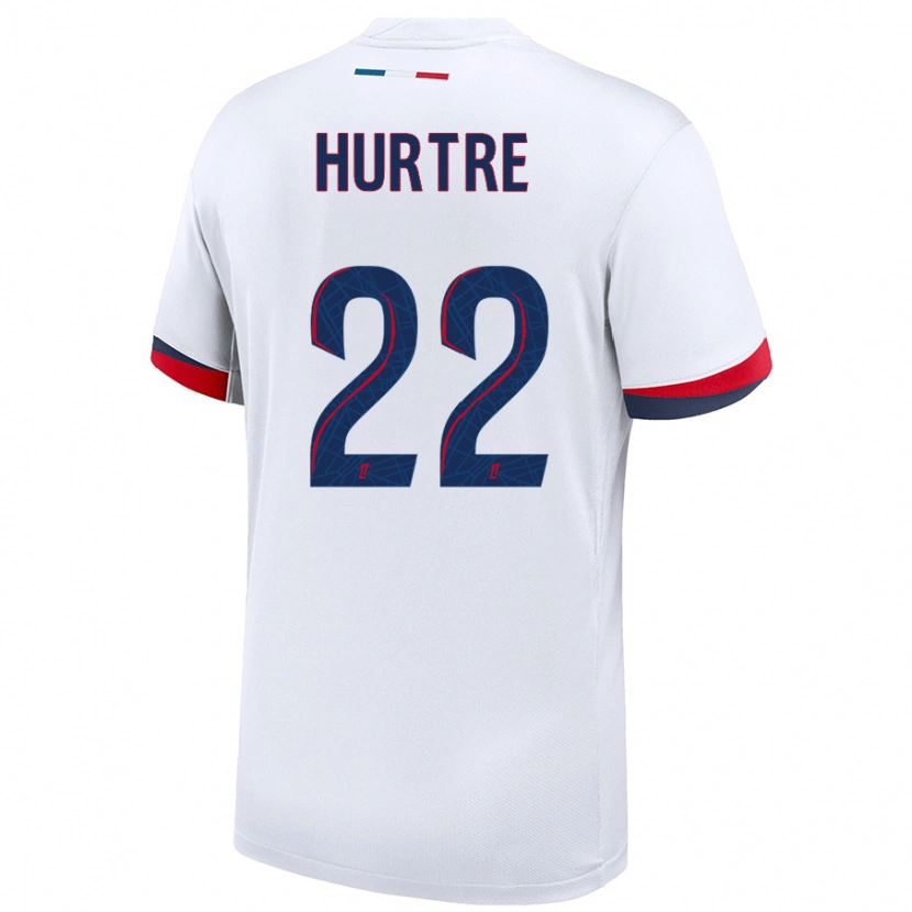 Danxen Uomo Maglia Oceane Hurtre #22 Bianco Blu Rosso Kit Gara Away 2024/25 Maglietta